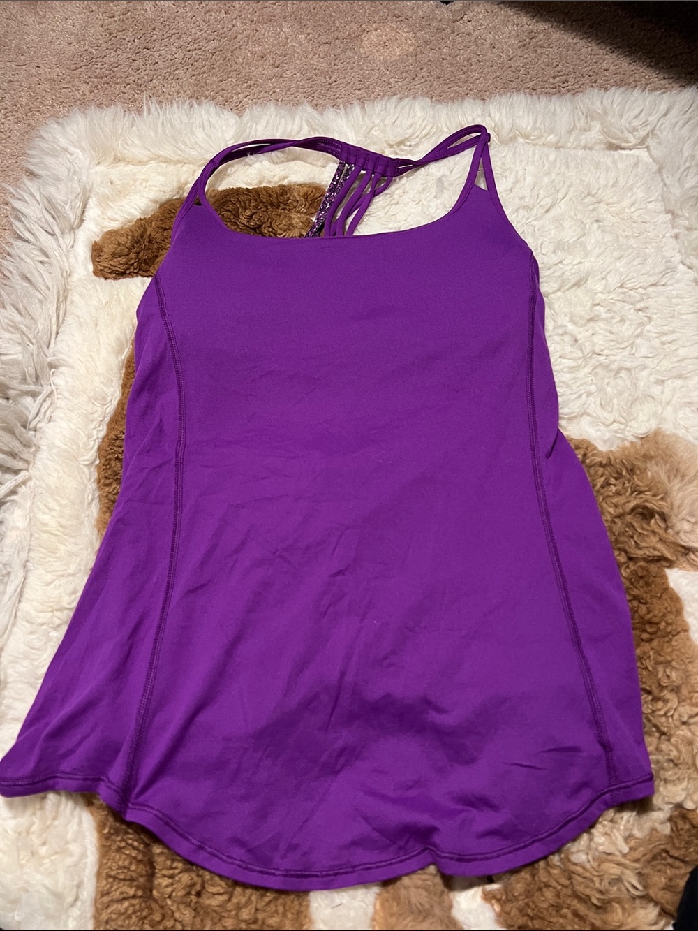 LuluLemon Free to be wild Tank Top with strappy built in bra